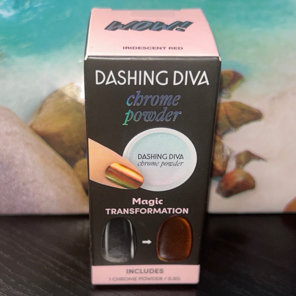 Dashing Diva Iridescent Red Chrome Powder Magic Transformation Nail Art 0.5g